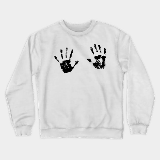 Handprint Crewneck Sweatshirt by hippohost